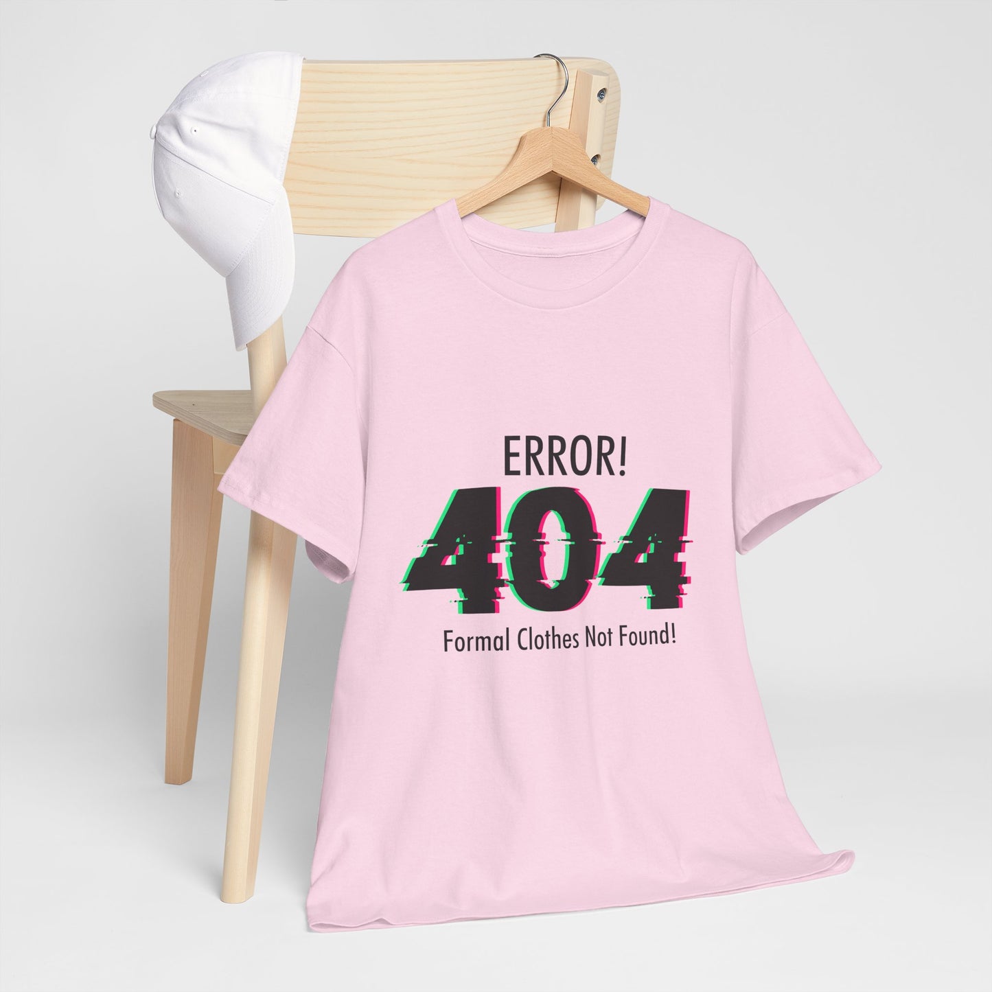 404 Error T-Shirt - Formal Clothes Not Found Glitch