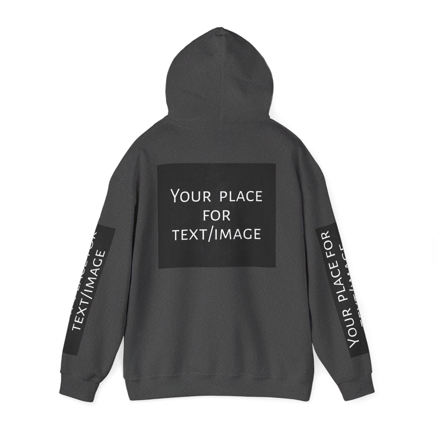 Bluza z kapturem z nadrukiem lub obrazkiem – personalizowana bluza z 4 stron, pomysł na prezent, nadruk z przodu, z tyłu i na rękawach, unisex