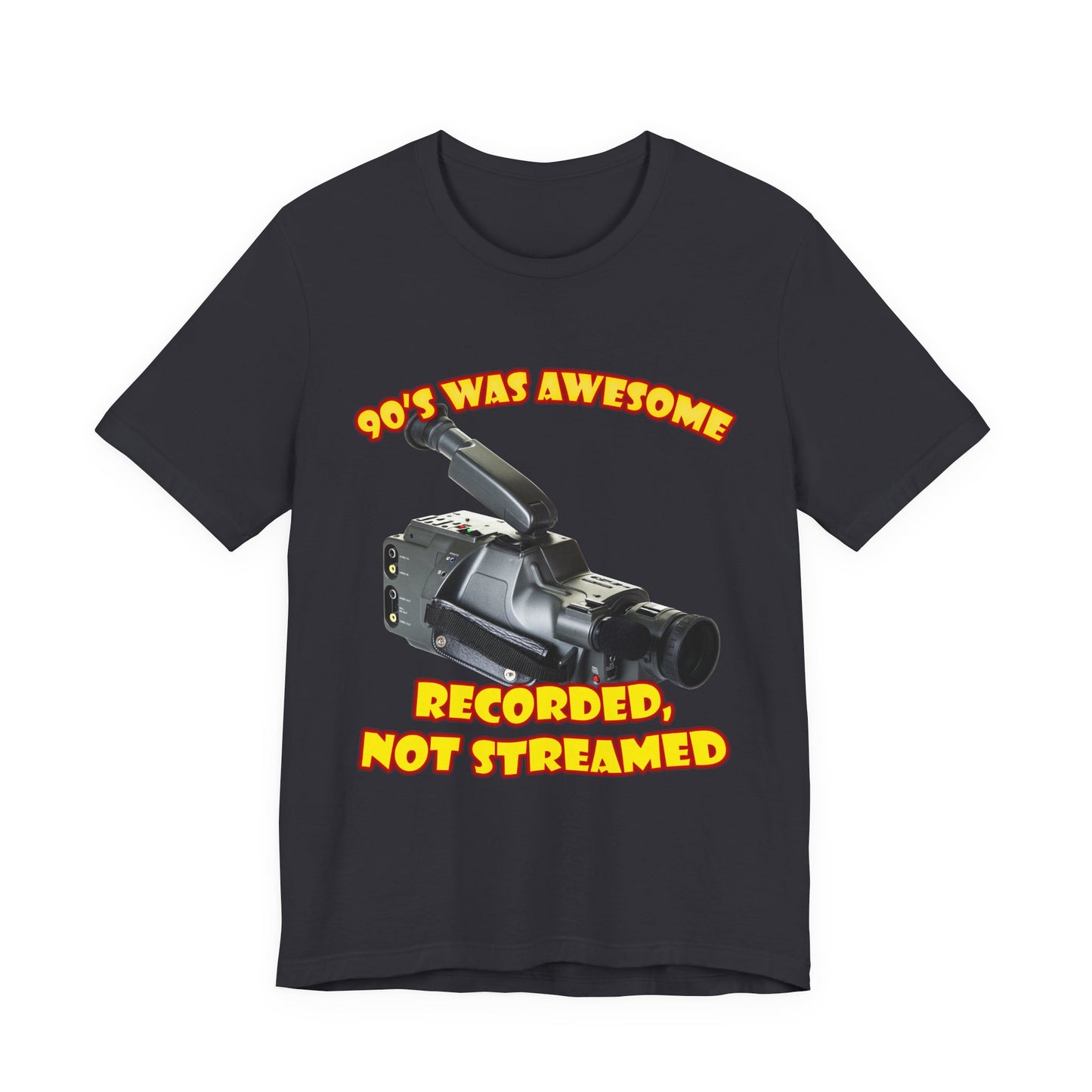 Aufgenommenes, nicht gestreamtes T-Shirt – 90er-Jahre-Camcorder-T-Shirt