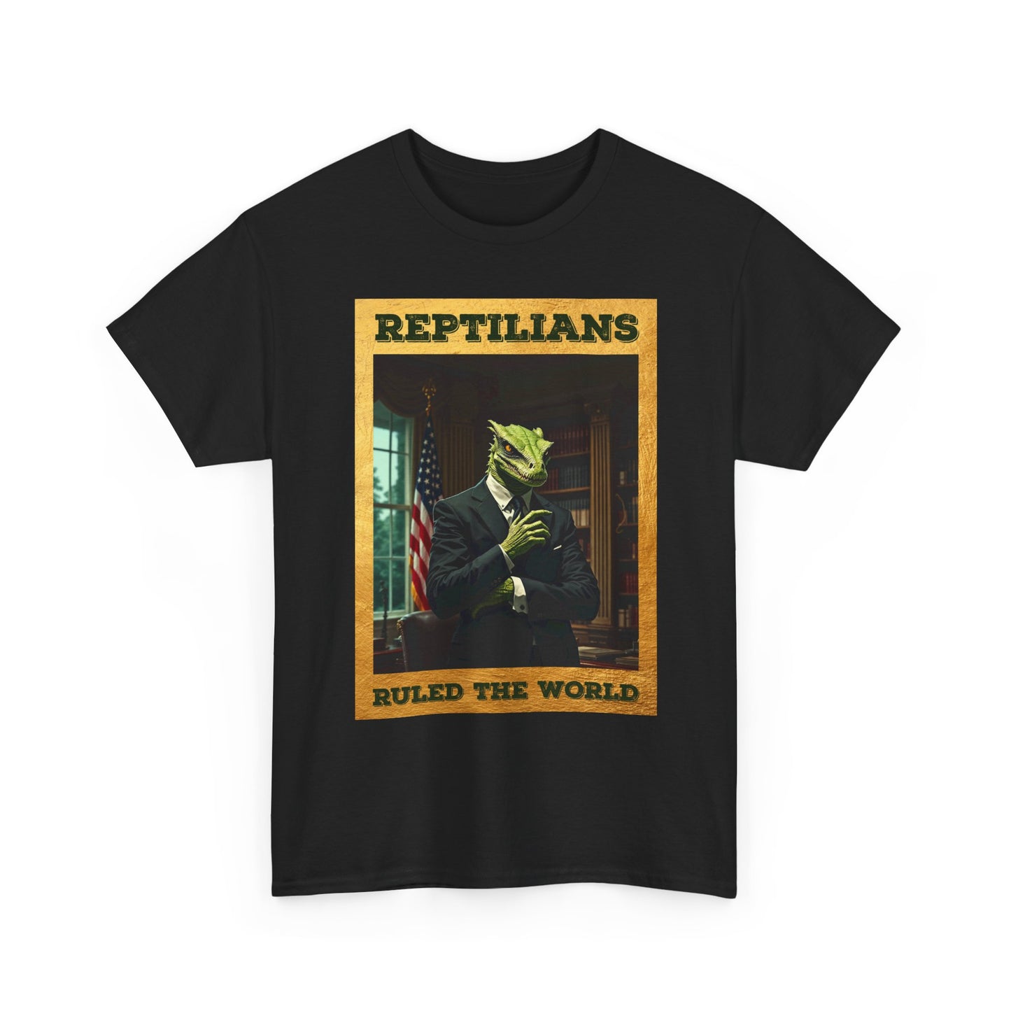 Reptilians Ruled the World Shirt - Reptilian Meme Satire Tee