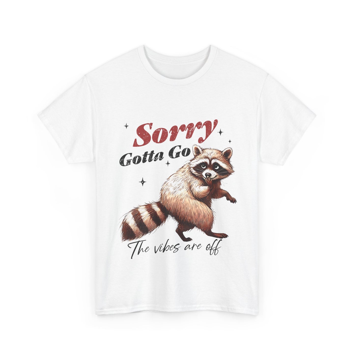 Sorry Raccoon T-Shirt - Cute Awkward Apology Tee