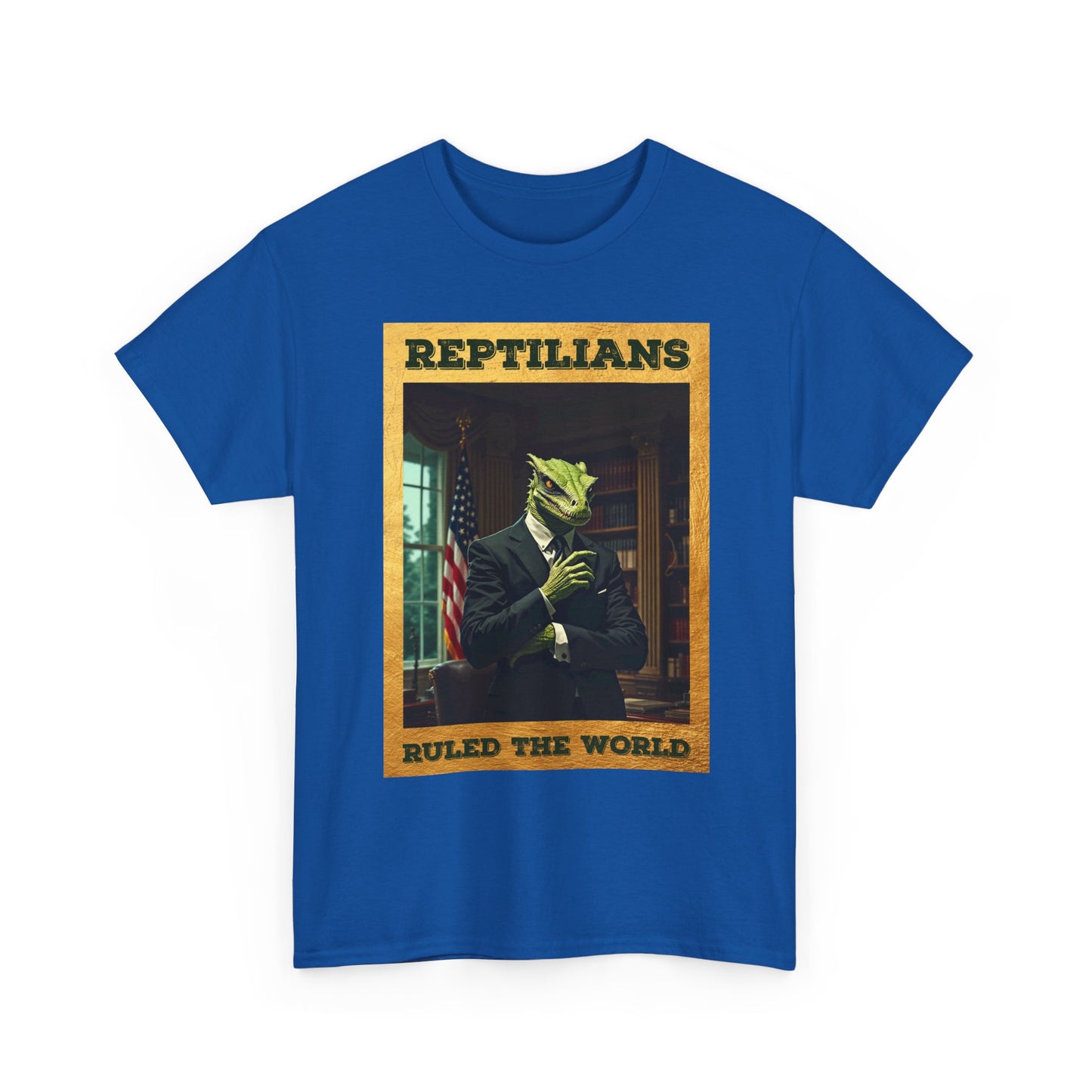 Reptilians Ruled the World Shirt - Reptilian Meme Satire Tee