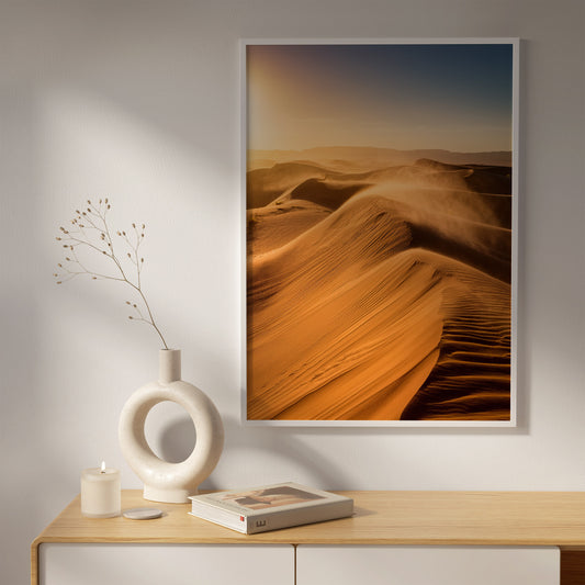 Desert Dunes Wall Art Set - Golden Sand Landscape