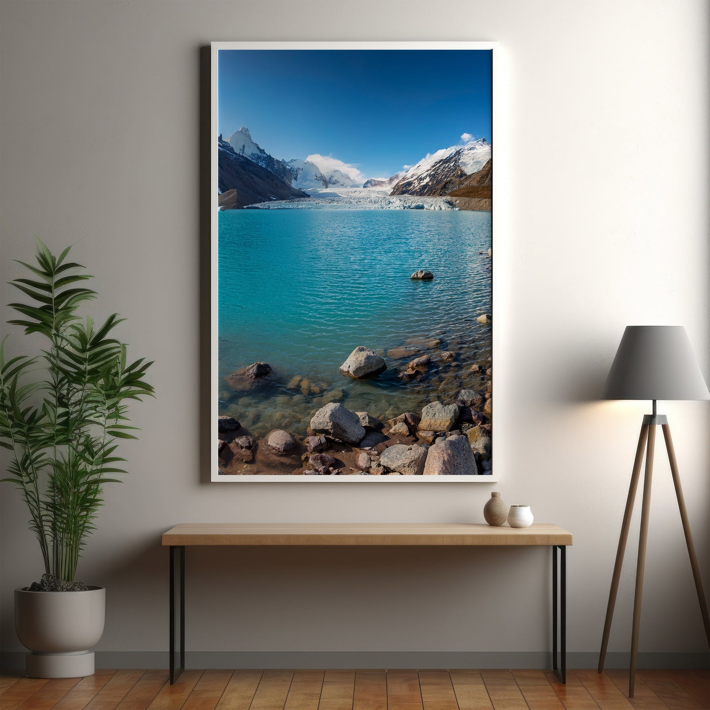 Glacier Lake Wall Art Set - Alpine Peaks & Turquoise Water