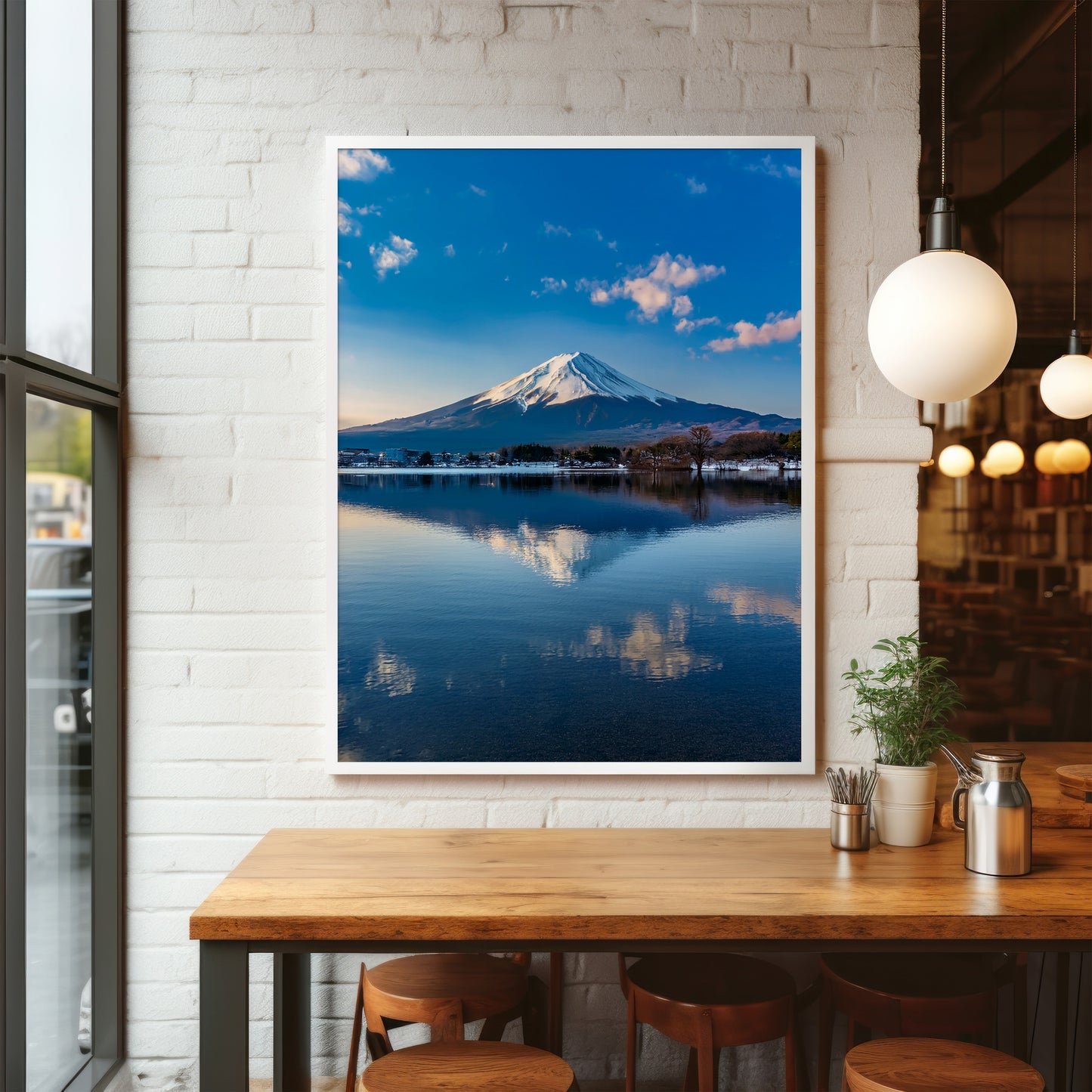 Mount Fuji Reflection Wall Art - Serene Lake Landscape Prints