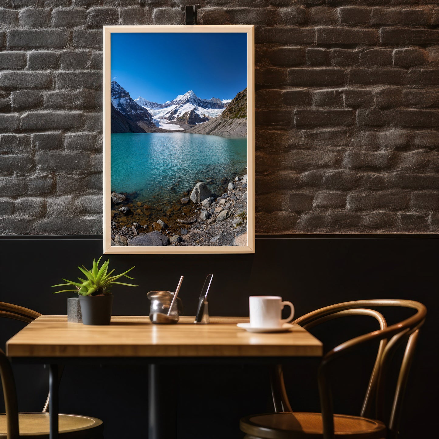 Glacier Lake Wall Art Set - Alpine Peaks & Turquoise Water