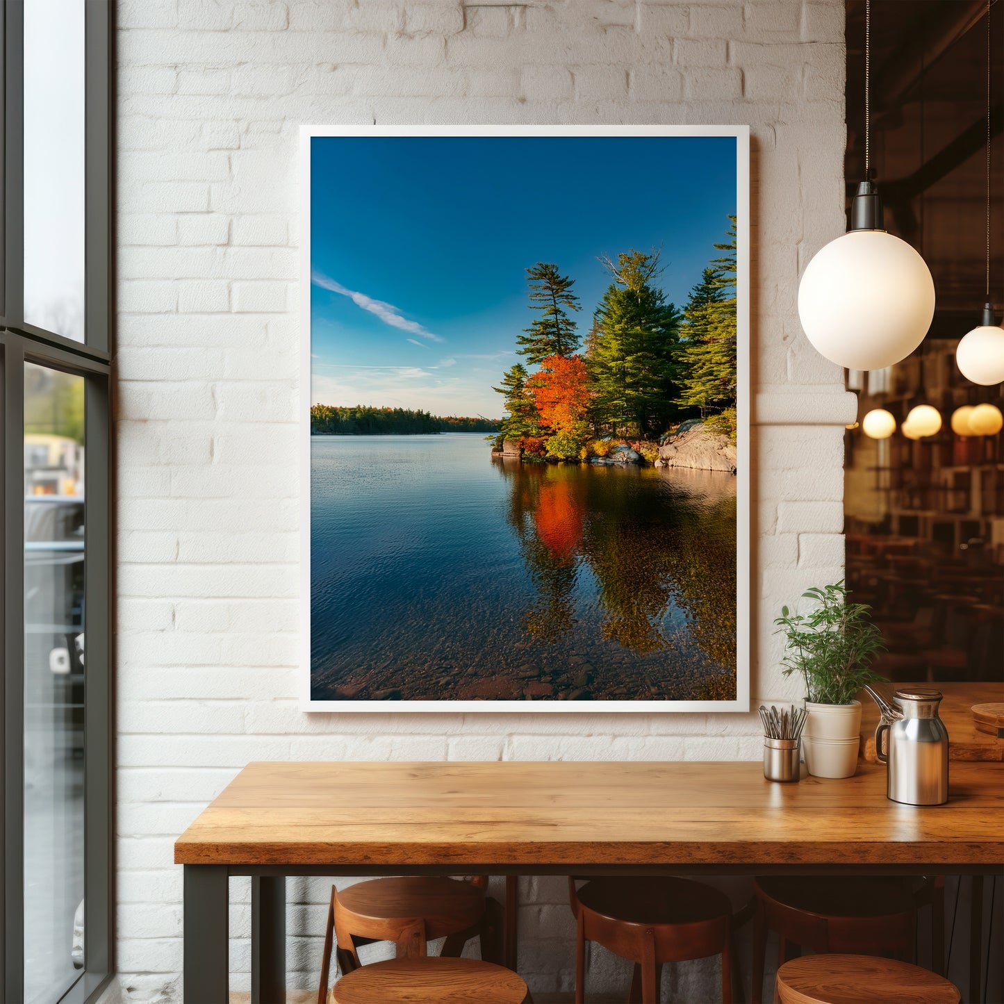 Killarney Autumn Wall Art Set - Ontario Lake & Granite Prints