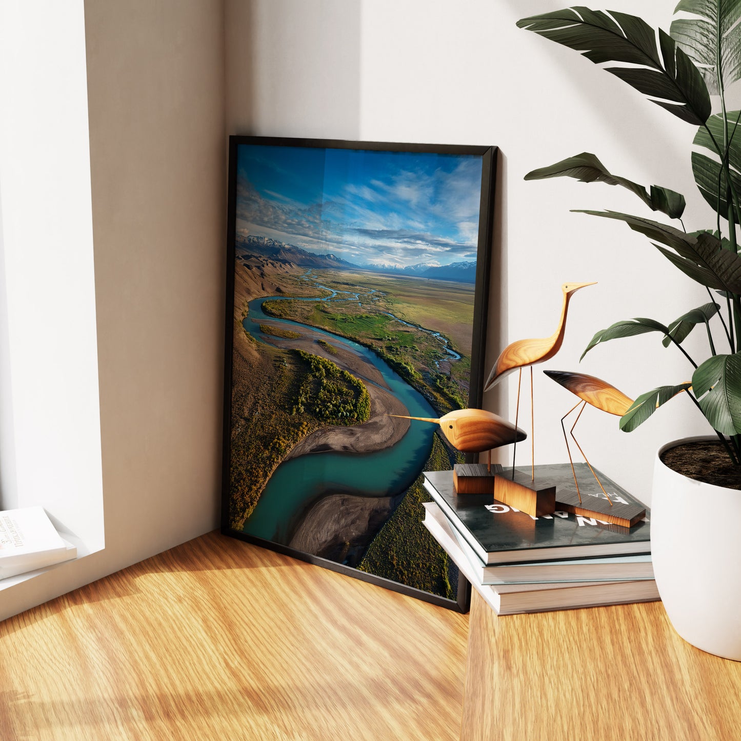 Turquoise River Wall Art Set - Aerial Mountain Valley