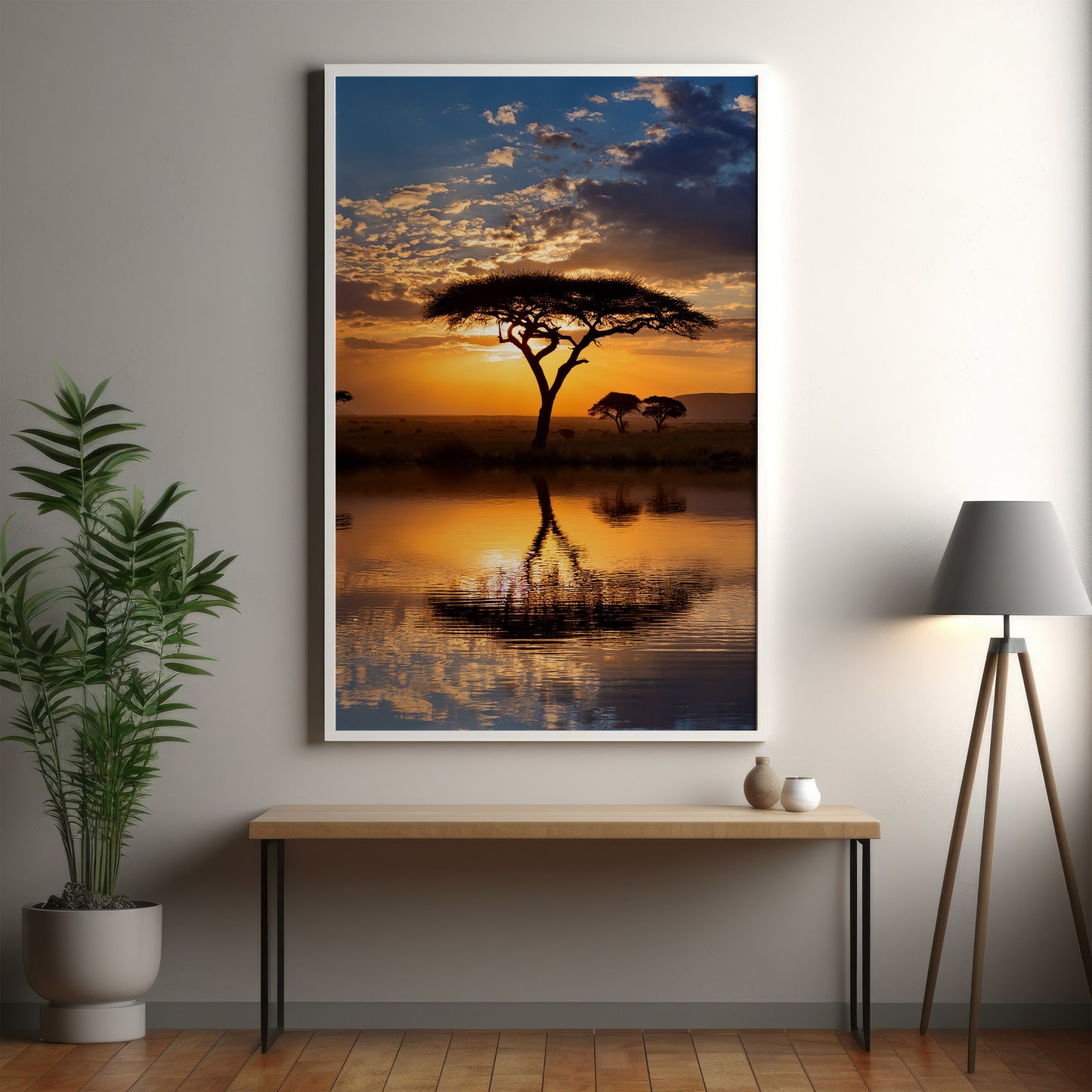 Masai Mara Sunset Wall Art Set - Acacia Safari Prints