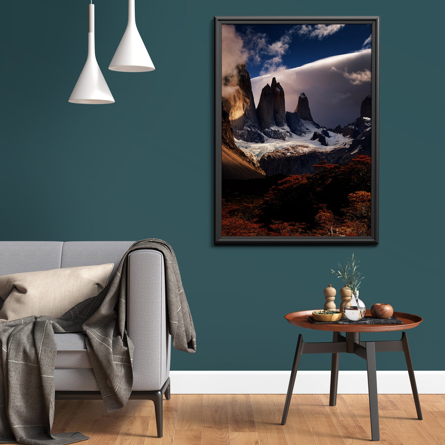 Torres del Paine Wall Art Set - Granite Spires & Glacier