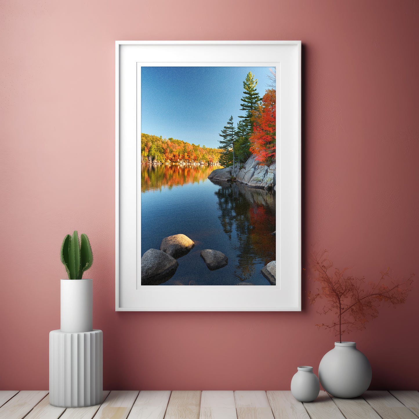Killarney Autumn Wall Art Set - Ontario Lake & Granite Prints