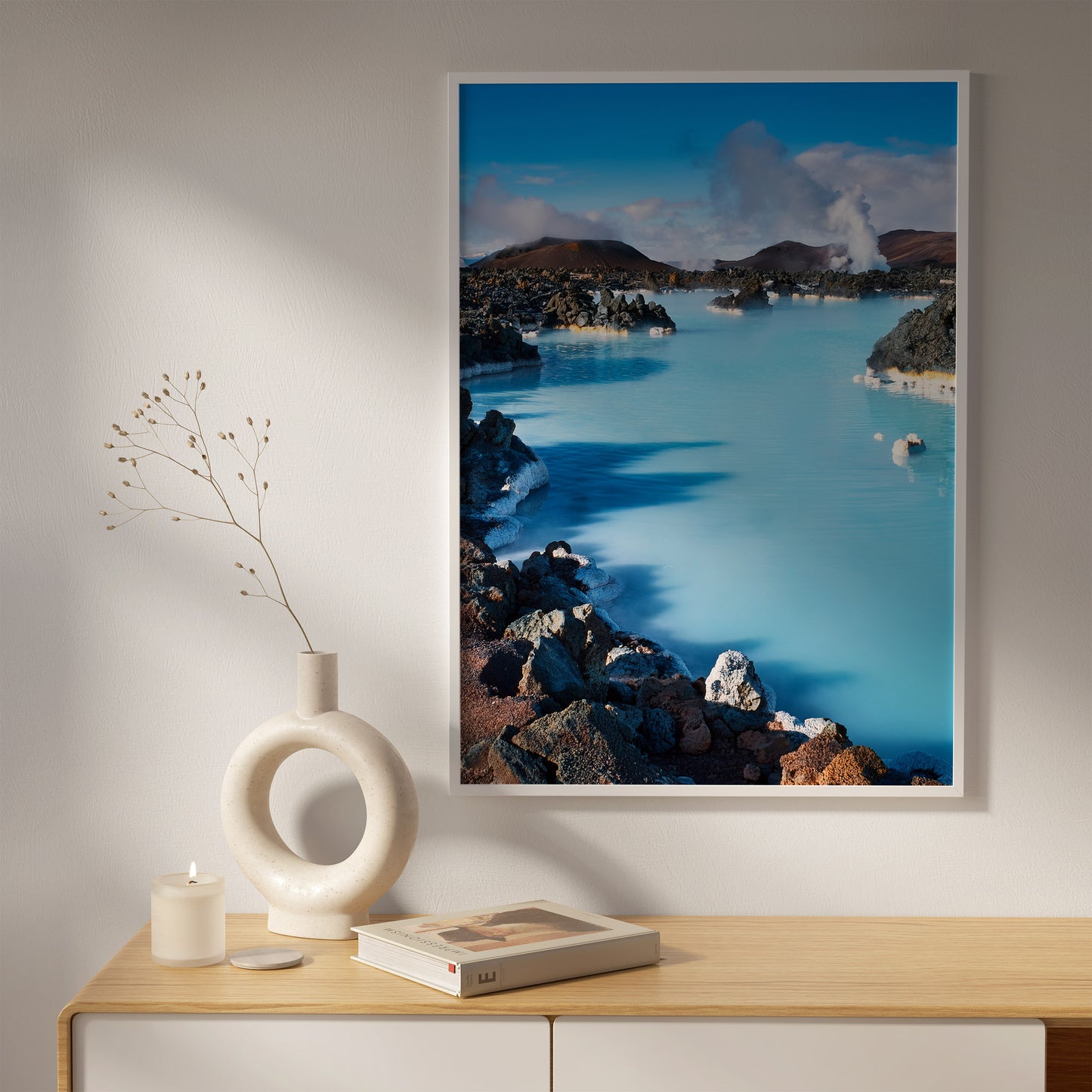 Iceland Blue Lagoon Wall Art Set - Turquoise Hot Springs