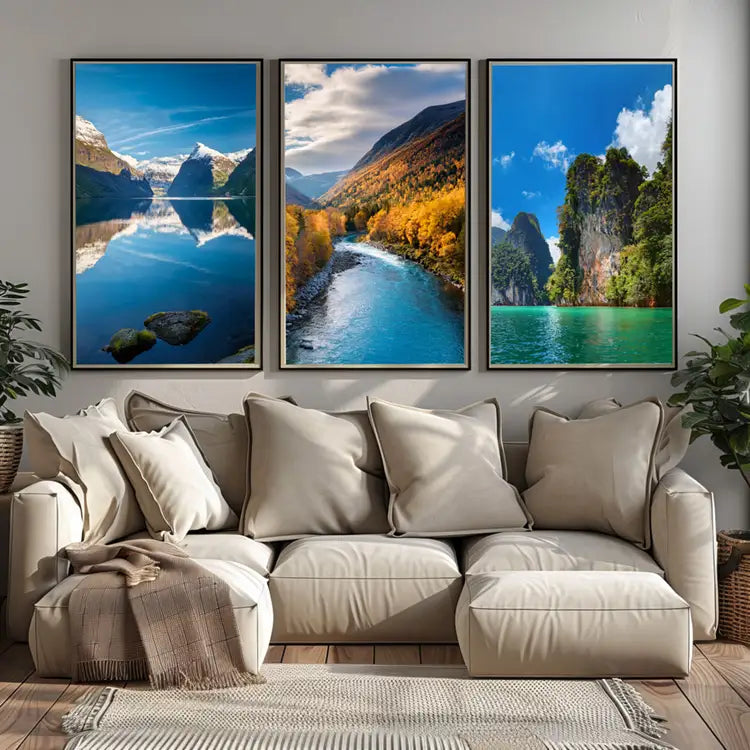 Digital wall art collection hero image – printable posters and modern home decor