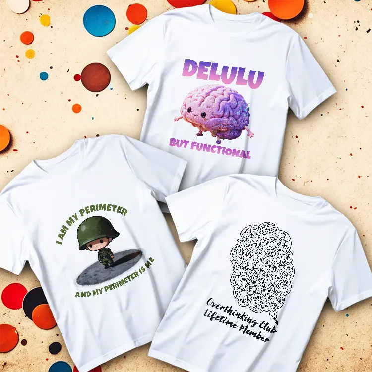 Gen Z Tee – goofy lil quote, zero thoughts just vibes