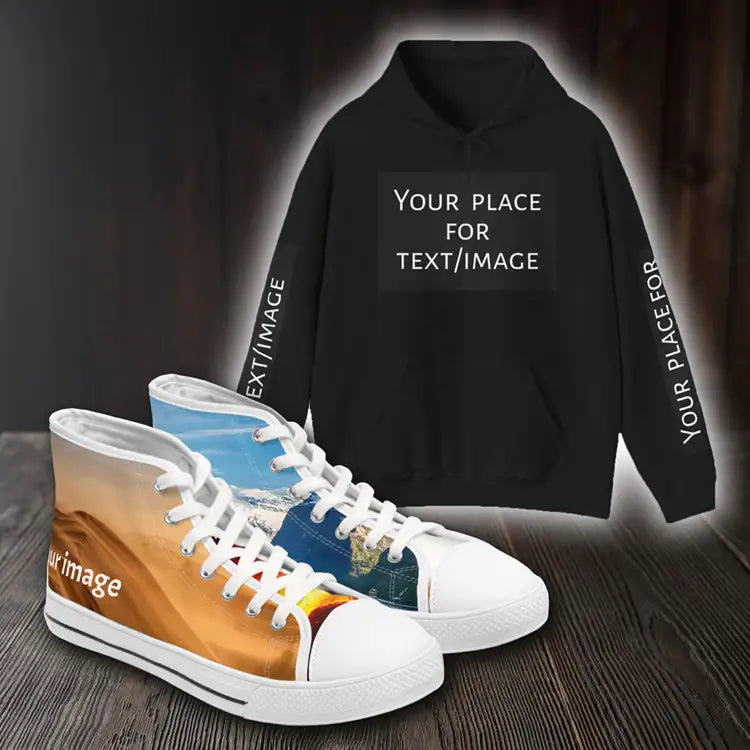 Personalized t-shirts collection hero image – custom name and date gift tees