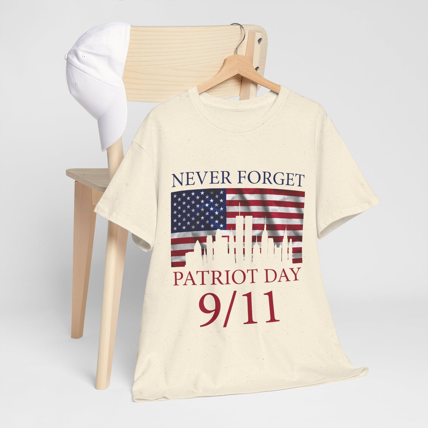 Patriot Day 9/11 T-Shirt - Never Forget American Flag NYC Memorial Tee