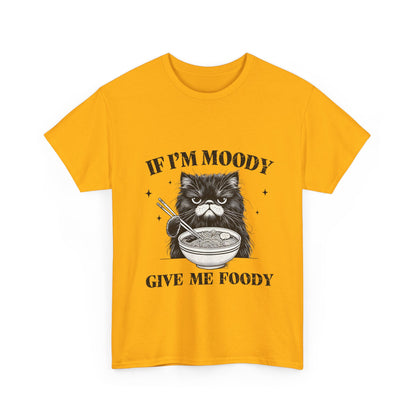 Grumpy Ramen Cat T-Shirt - Moody Kitty Noodles Tee