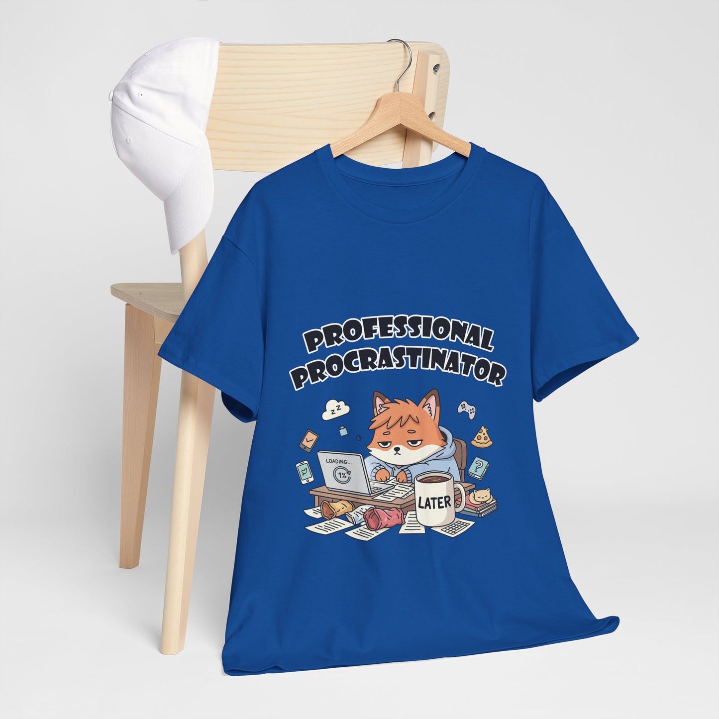 T-Shirt für professionelle Aufschieber – Lustiges Kawaii-Katzen-Pastell-T-Shirt