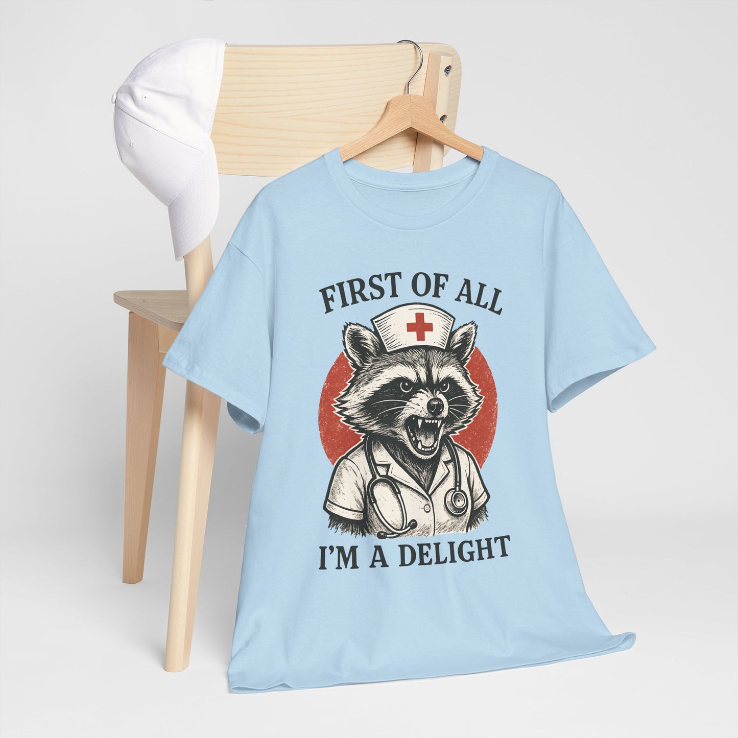 Nurse Raccoon I’m a Delight Shirt - Funny Night Shift Tee
