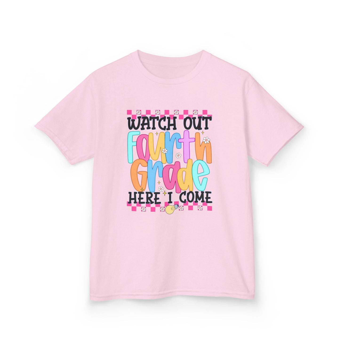 Watch Out Fourth Grade Shirt - Funny Kids Back to School Tee, Heavy Cotton 4th Grade Shirt, First Day of School Outfit