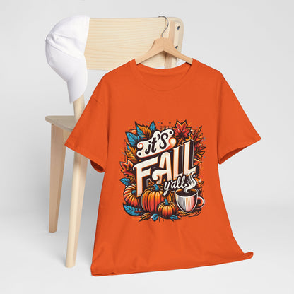 It’s Fall Y’all T-Shirt - Pumpkin Spice Autumn Coffee Lover Tee