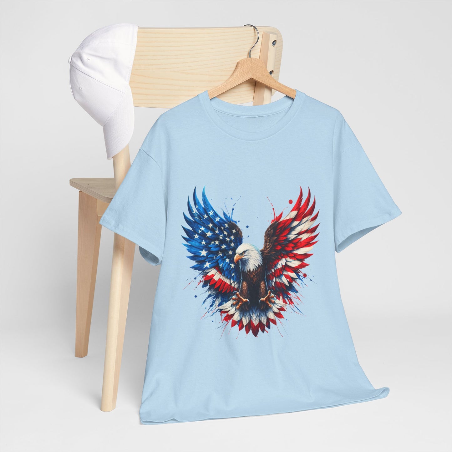 Patriotic Eagle Shirt - Bald Eagle Flag Wings Tee