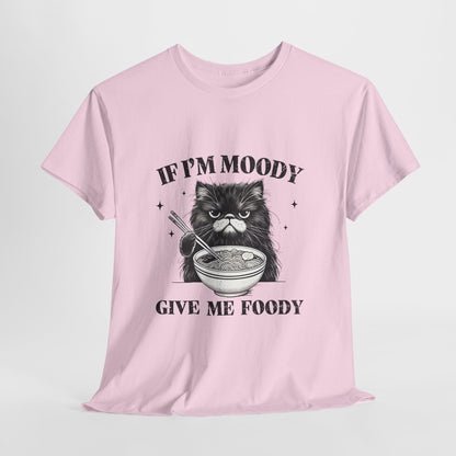 Grumpy Ramen Cat T-Shirt - Moody Kitty Noodles Tee