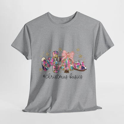 Christ the Savior Is Born T-Shirt - Pastel Nativity Cross Christmas Tee
