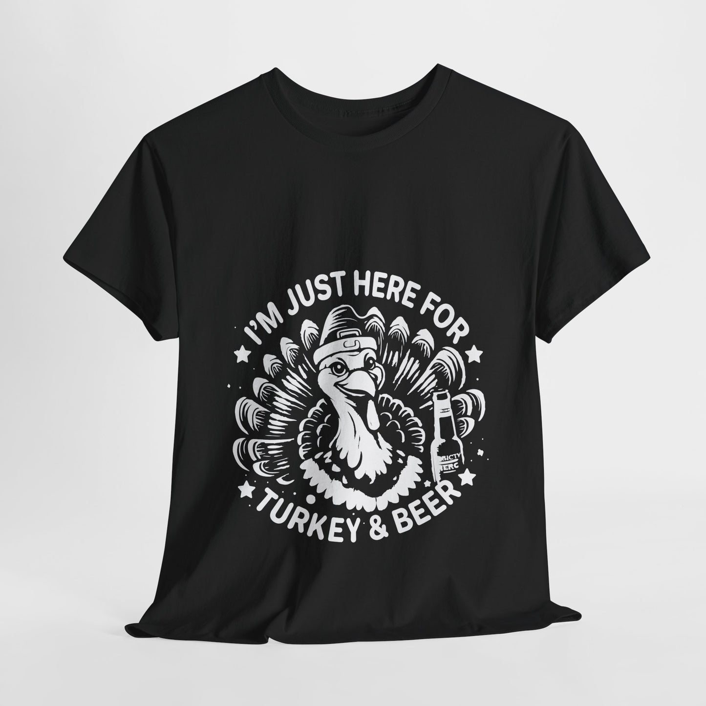 Turkey and Beer T-Shirt - Funny Thanksgiving Drinking Tee