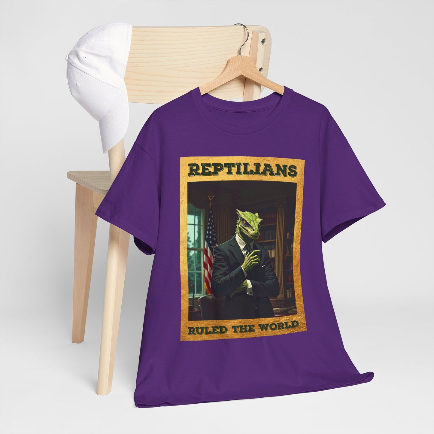 Reptilians Ruled the World Shirt - Reptilian Meme Satire Tee