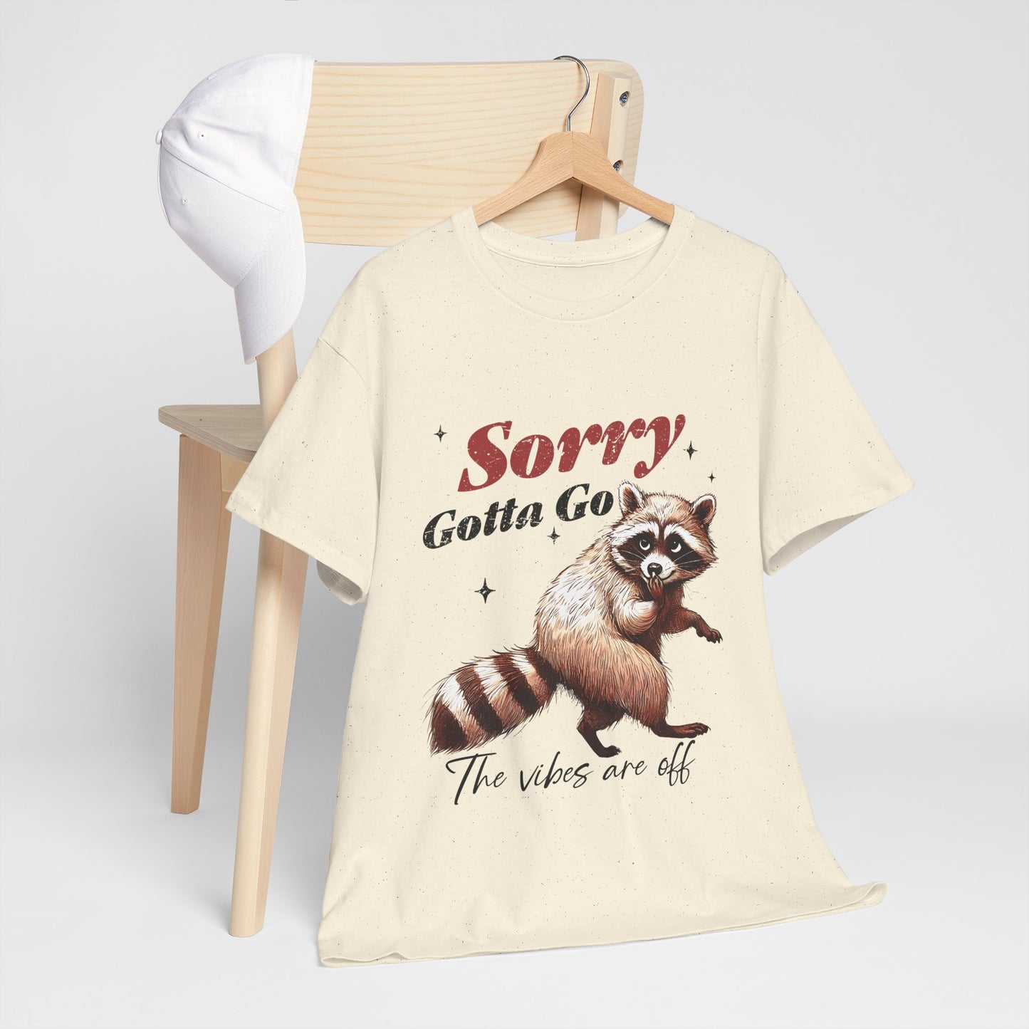 Sorry Raccoon T-Shirt - Cute Awkward Apology Tee