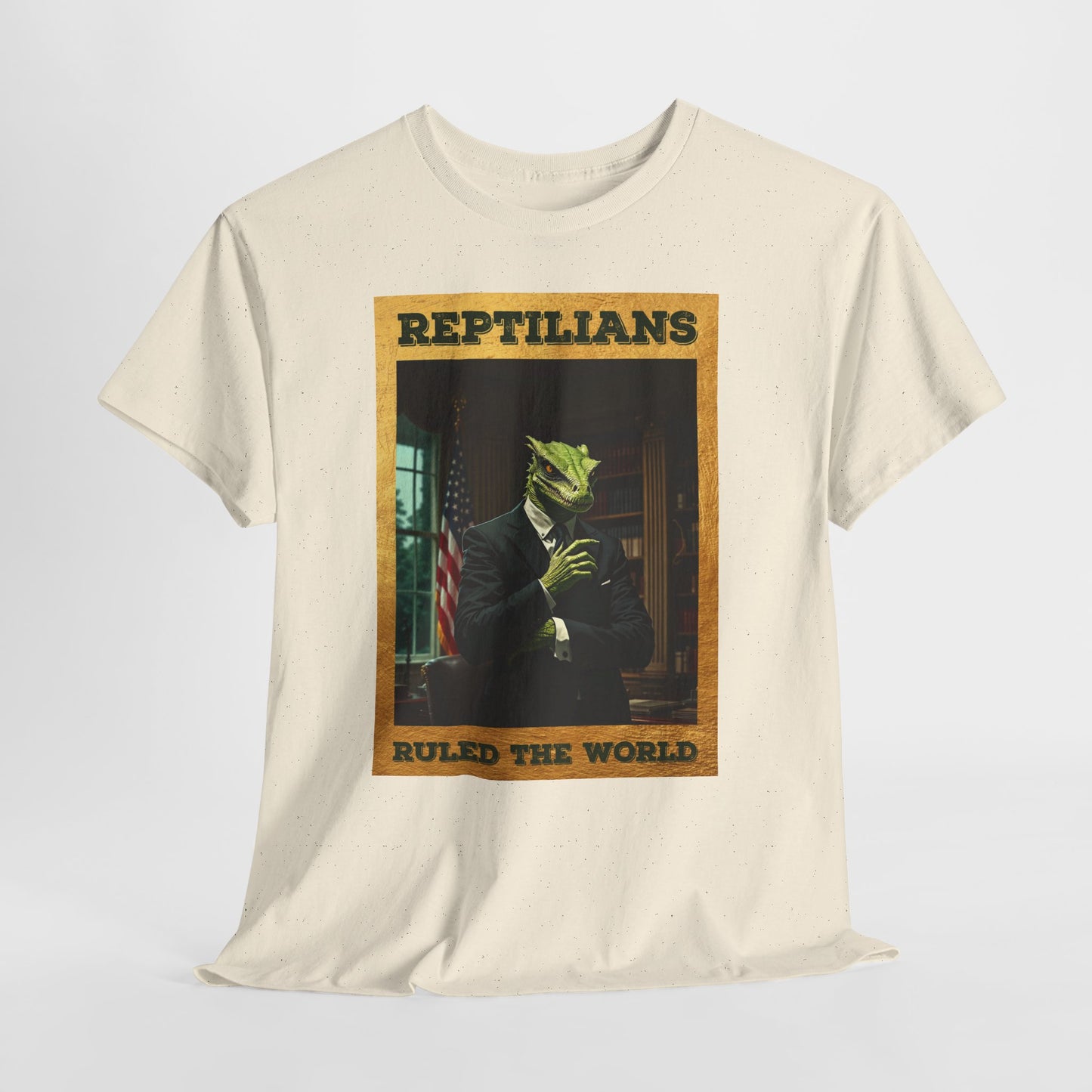 Reptilians Ruled the World Shirt - Reptilian Meme Satire Tee