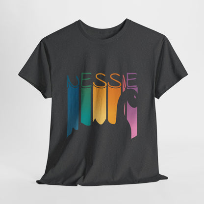 Nessie T-Shirt - Loch Ness Monster Retro Rainbow Tee