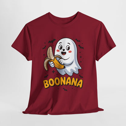 Boonana Ghost T-Shirt - Cute Halloween Banana Pun Tee