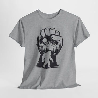 Bigfoot Forest Silhouette T-Shirt - Sasquatch Mountain Tee