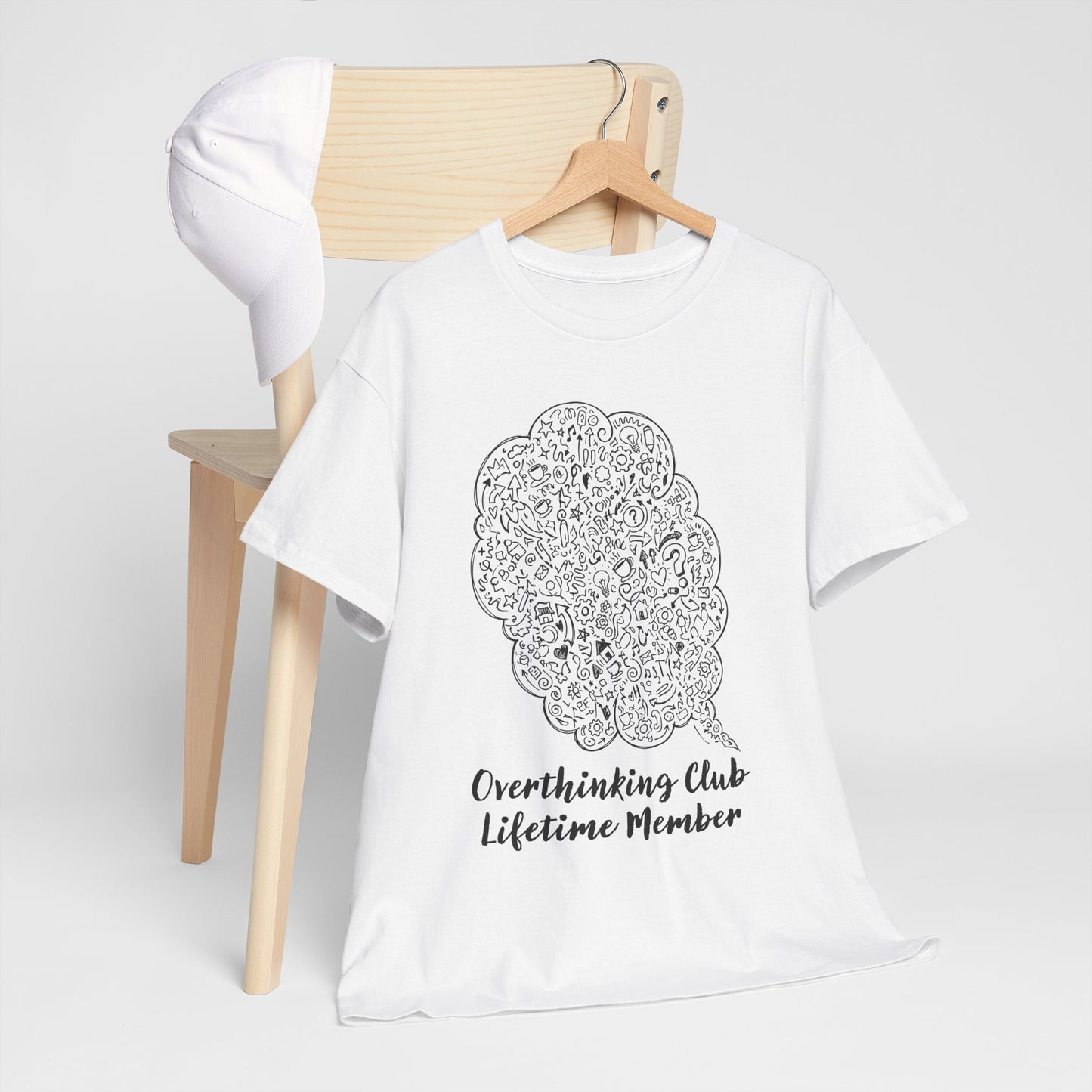 Overthinking Club Shirt – Lifetime Member Funny Mental Health Tee