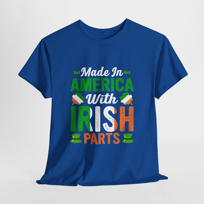Made in America with Irish Parts Shirt - Irish American Tee