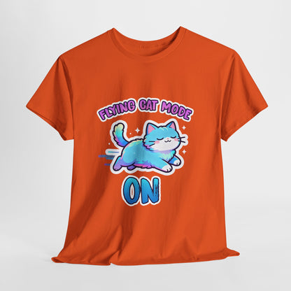 Flying Cat Mode Shirt – Kawaii Pastel Kitty Zoomies Tee