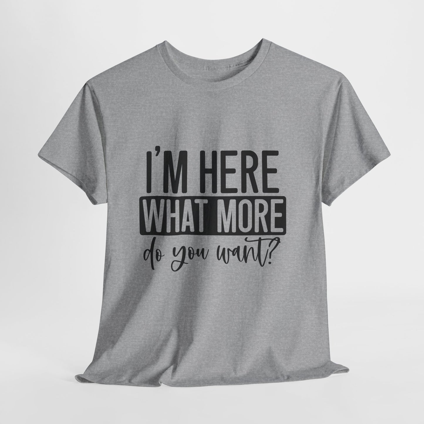 I'm Here What More Do You Want T-Shirt - Introvert Tee