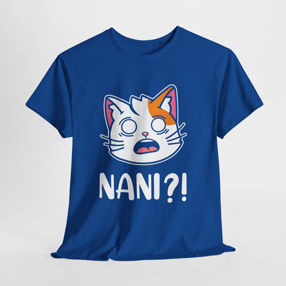 Anime Cat NANI?! Shirt - Kawaii Surprise Meme Tee
