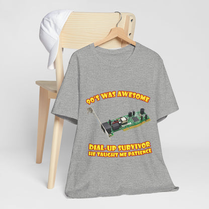 Koszulka Dial-Up Survivor - Nauczył mnie cierpliwości Modem