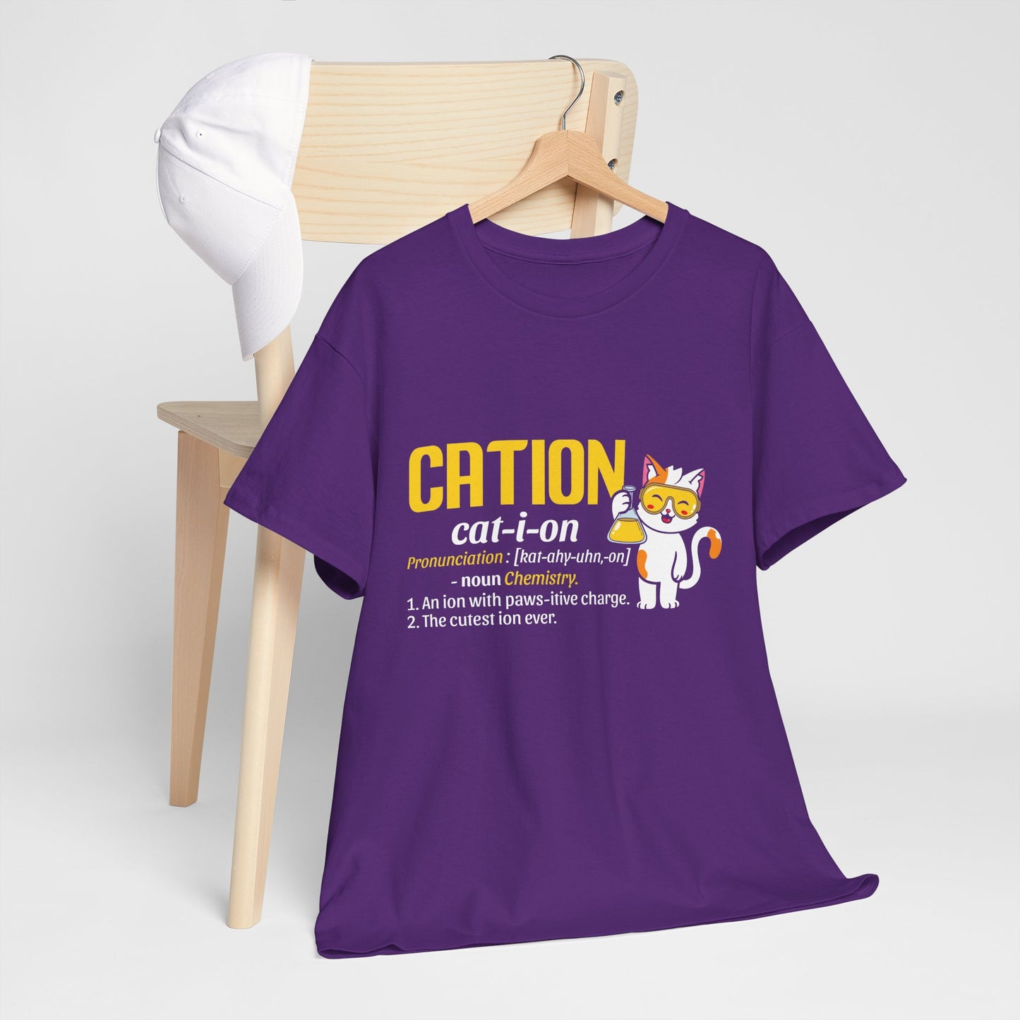 CATION cat-i-on Shirt - Funny Chemistry Cat Tee