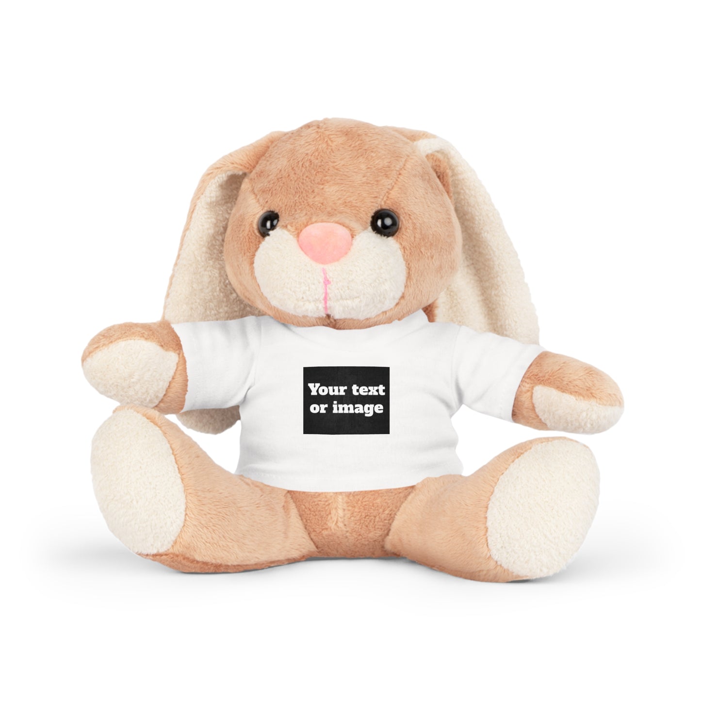 Personalisiertes Plüschtier mit individuellem T-Shirt – Geschenk mit Namen oder Foto