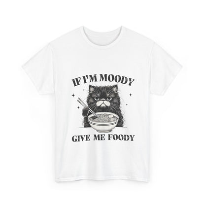 Grumpy Ramen Cat T-Shirt - Moody Kitty Noodles Tee