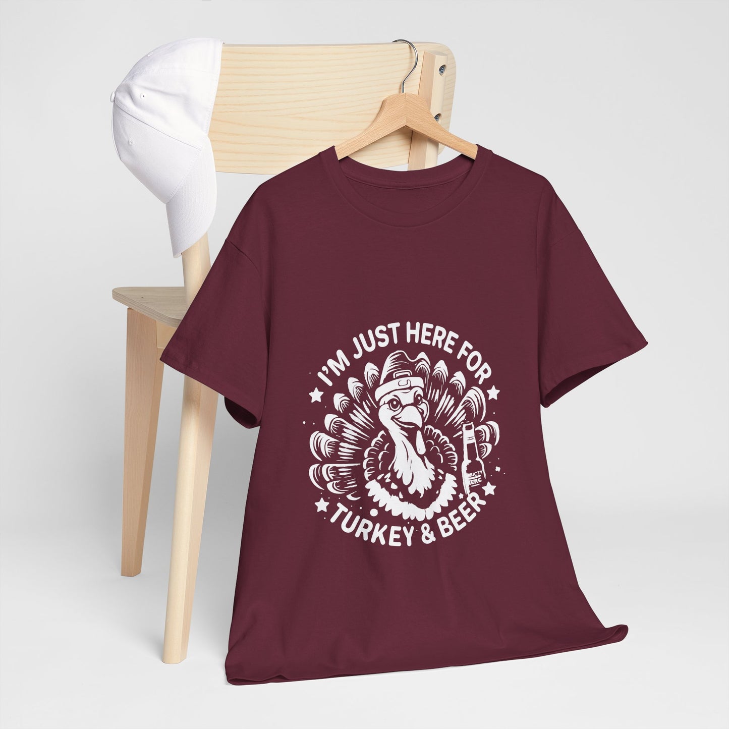 Turkey and Beer T-Shirt - Funny Thanksgiving Drinking Tee