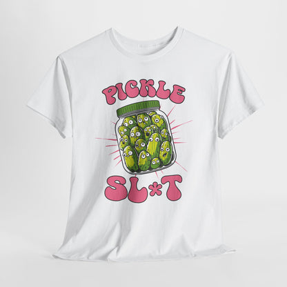 Pickle Lover Funny Shirt - Spicy Pickle Jar Graphic Tee for Women, Sarcastic Adult Humor Gift, Foodie Party T-Shirt