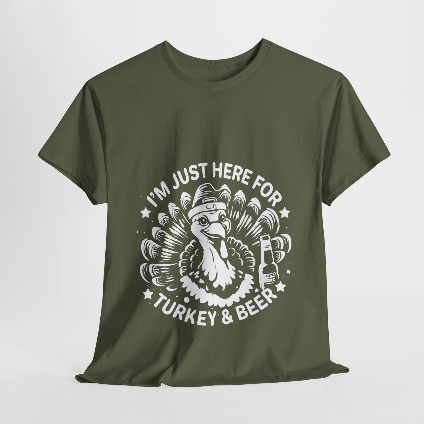Turkey and Beer T-Shirt - Funny Thanksgiving Drinking Tee