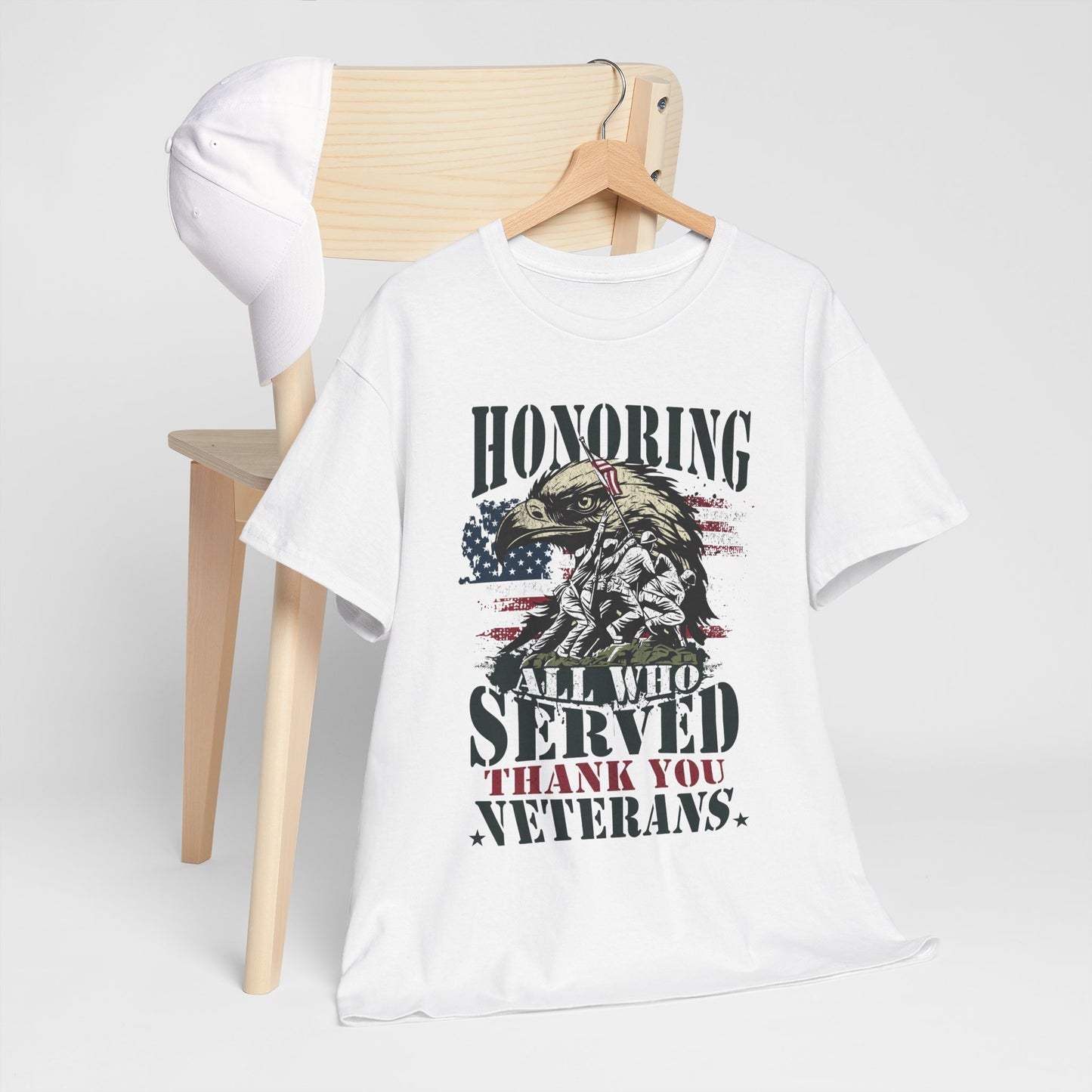 Thank You Veterans T-Shirt - Eagle, Flag & Iwo Jima Tribute Tee