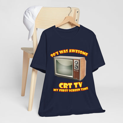 My First Screen Time T-Shirt - Retro CRT TV 90s Tee