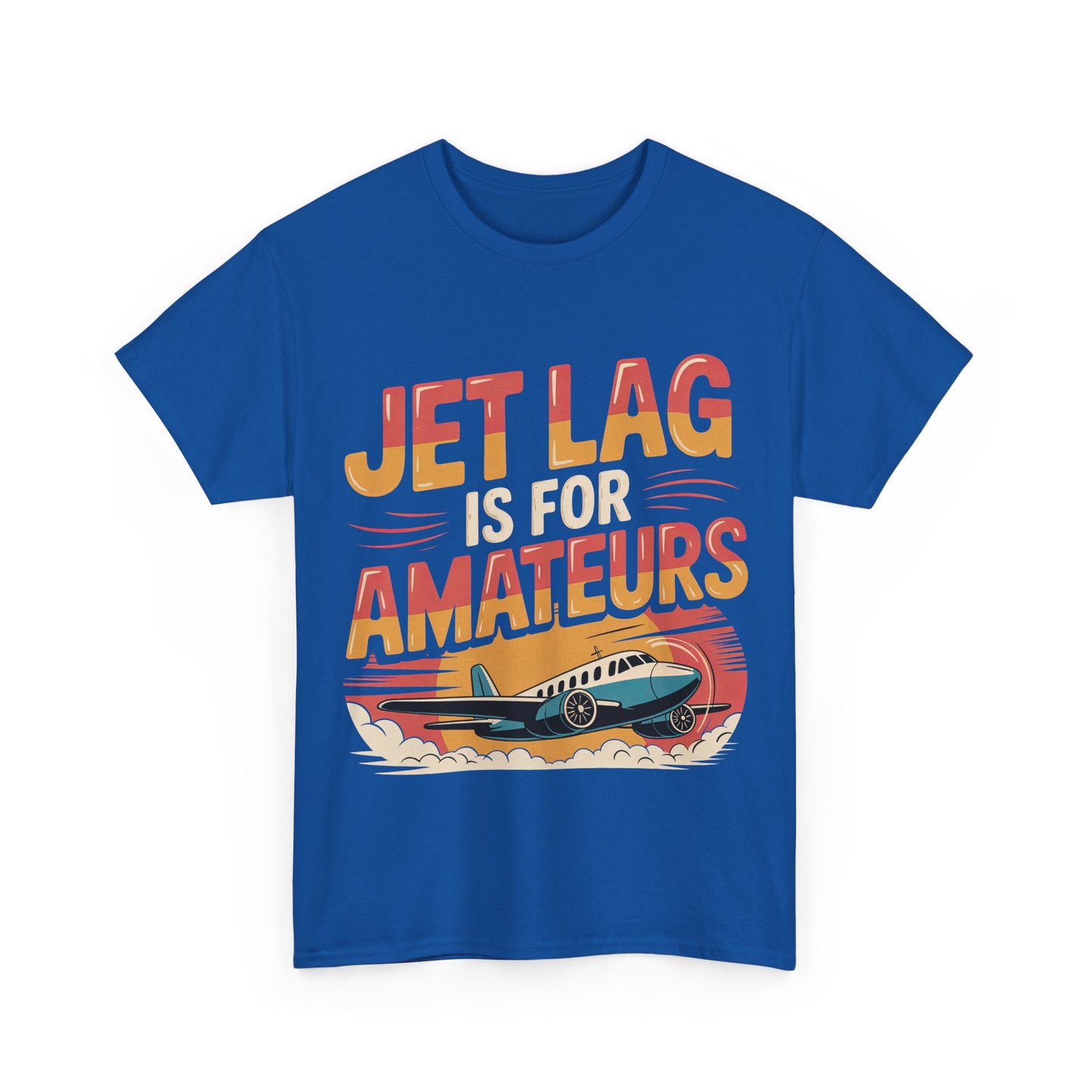 Jet Lag Is For Amateurs T-Shirt - Funny Frequent Flyer Retro Airplane Tee